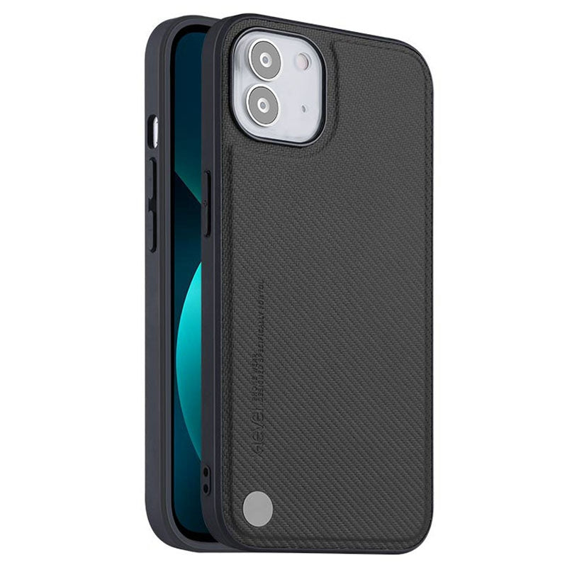 X-LEVEL for iPhone 12 6.1 inch/12 Pro 6.1 inch Kevlar II Series Carbon Fiber Texture Back Cover Fingerprint-Free PU Leather Coated TPU Phone Case