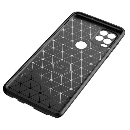 Carbon Fiber Texture Anti-Drop TPU Phone Case Cover for Motorola Moto G Stylus 5G (2021)