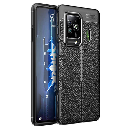 Litchi Texture Phone Cover for Xiaomi Black Shark 5/5 Pro, Drop-proof Protection Slim Cellphone Case