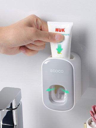 Wall-Mounted Automatic Toothpaste Dispenser & Bathroom Accessories Set