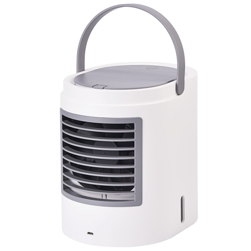 USB Water-Cooling Air Conditioning Fan - 3-Speed Adjustable, Air Purification, Humidification, and Cool Wind with Discolor Light