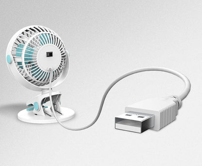 Portable Mini Desktop Fan - Silent, Cordless, Rechargeable Cooling