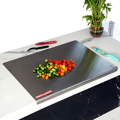 Original Stainless Steel Chopping Board & Kitchen Countertop - 41 x 31 Cm (Big Size) Festival Ready.