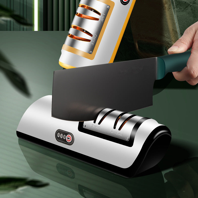 USB Rechargeable Electric Knife Sharpener – Adjustable & Fast