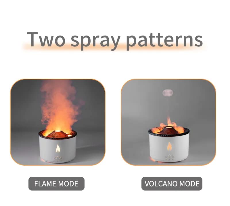 Volcano Aromatherapy Humidifier Flame & Volcano Light Timer for Bedroom