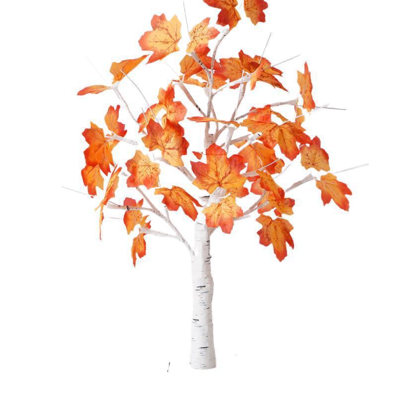 USB Maple Leaf Tree Lamp – Festive Birch Design for Christmas Decor