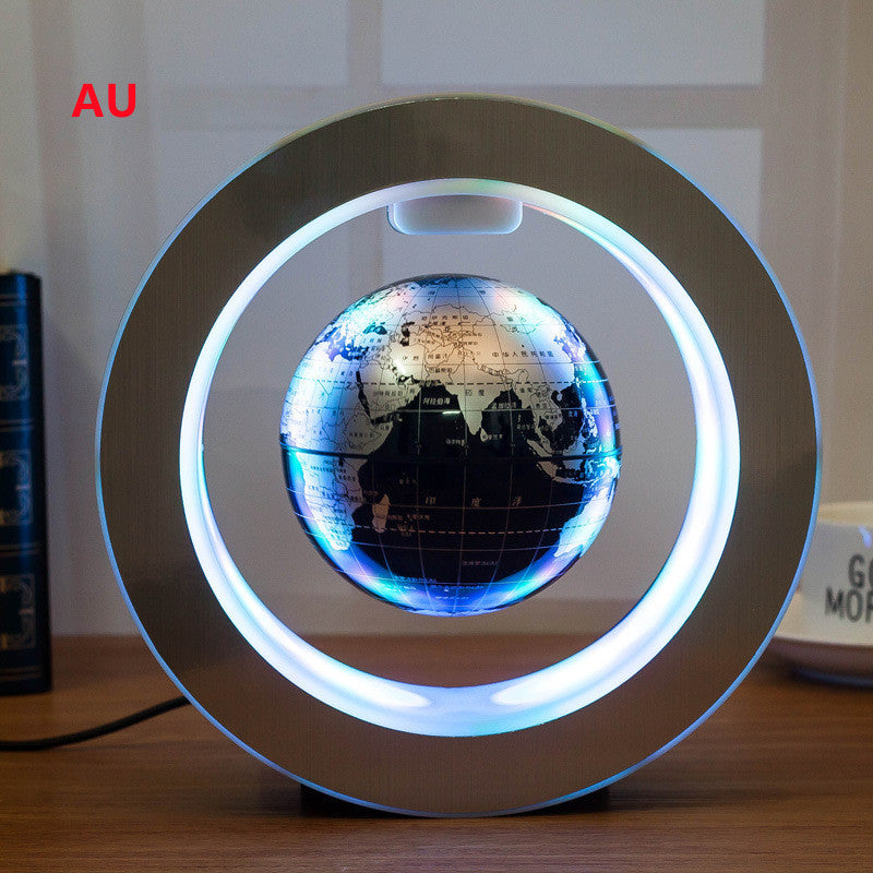 Round LED World Map Floating Globe - Magnetic Levitation Light, Anti-Gravity Magic