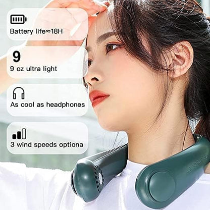 Portable Rechargeable Neck Fan