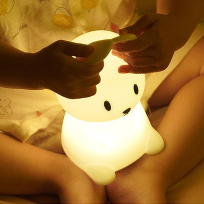 LED Night light Silicone Rabbit Touch Sensor lamp Cute Animal Light Bedroom Decor Gift for Kid Baby Child Table Lamp Home Decor