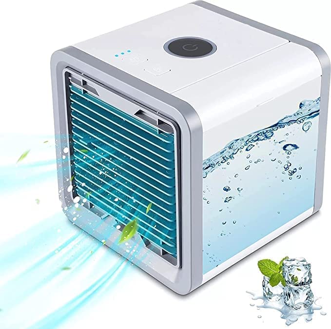 Case Plus Mini Air Cooler Portable 3 In 1 Small Cooler (Conditioner/Humidifier/Purifier) Air Cooler For Personal Space-New(chargable)