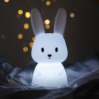 LED Night light Silicone Rabbit Touch Sensor lamp Cute Animal Light Bedroom Decor Gift for Kid Baby Child Table Lamp Home Decor