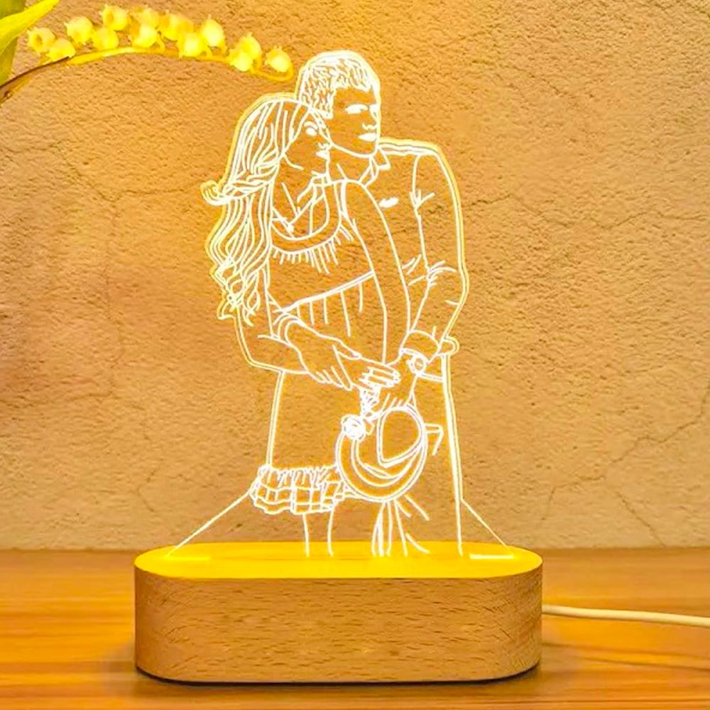 Personalized Led Hologram Lamp