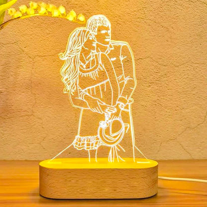 Personalized Led Hologram Lamp