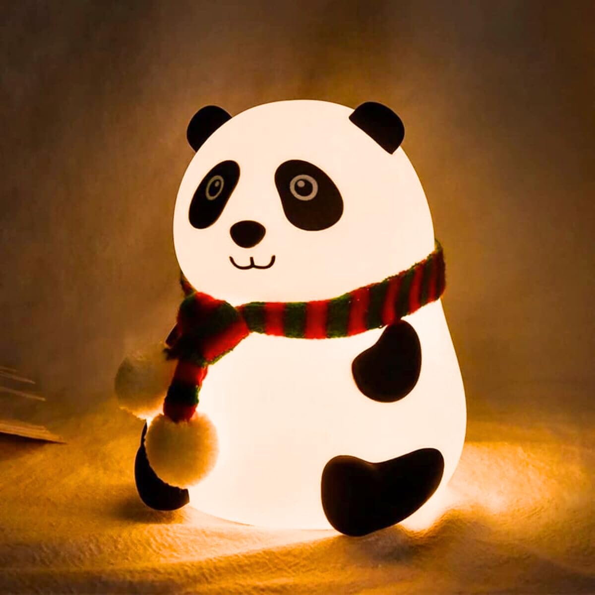 Rechargeable Panda Lamp, Cute Silicone Kawaii Night Lamp for Bedroom