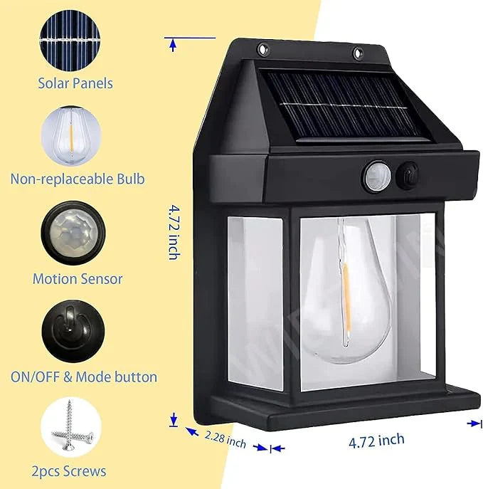 Solar Light Outdoor Wall Light (Import quality)