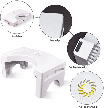 UrbanGooods: Plastic Foldable Anti-Constipation Potty Training Stool with Air Freshener Slot