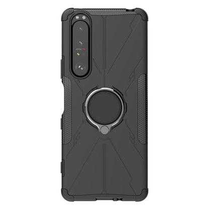 Shockproof Case for Sony Xperia 1 III 5G Anti-Drop Phone Case Hard PC Soft TPU Phone Protector with Kickstand