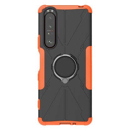 Shockproof Case for Sony Xperia 1 III 5G Anti-Drop Phone Case Hard PC Soft TPU Phone Protector with Kickstand