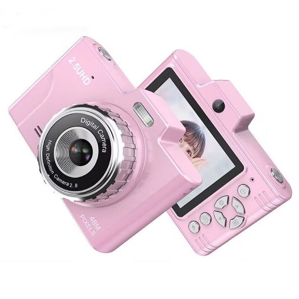 HD Pixel CCD Retro Student Camera 2.8-inch LCD Display Portable Digital Camera Support TF Card