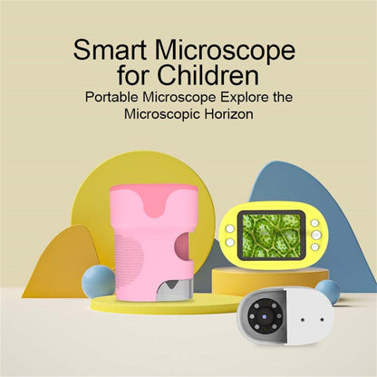 F2 2.0 inch IPS Children Microscope Camera Science Experiment Toy Monocular Microscope Support Video Recording