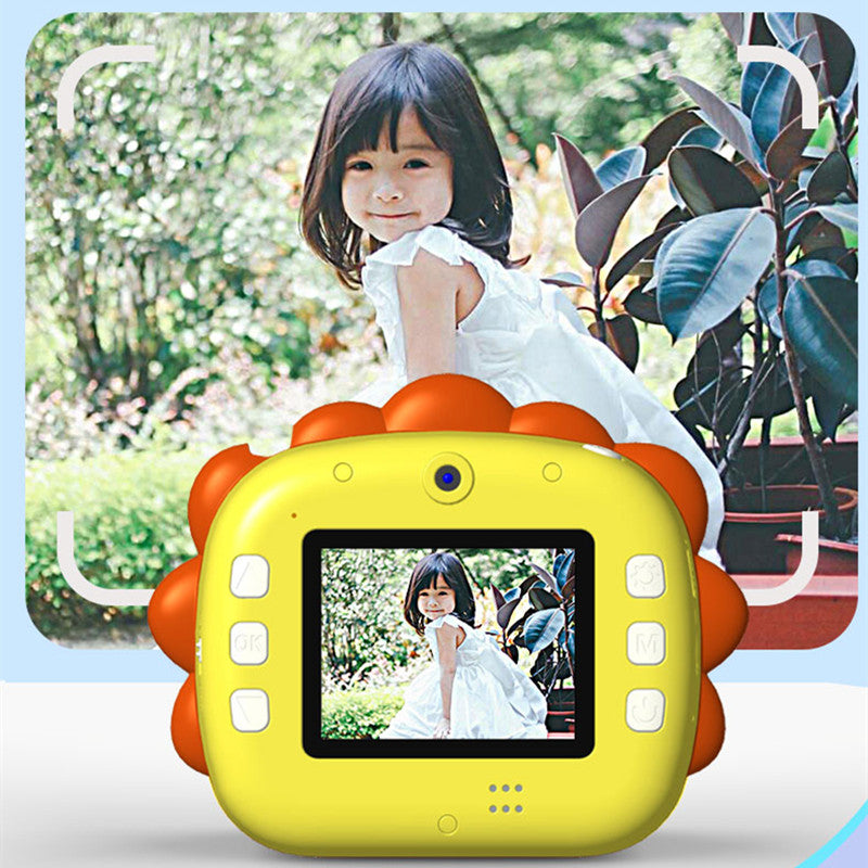 K05 Cute Cat Shape Dual Lens Camera 2.4 inch HD Screen Instant Print Kids Digital Camera