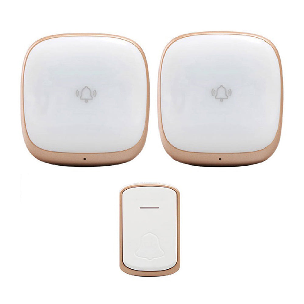 B209 Home Wireless Doorbell Colorful Light Remote Smart Calling Bell, 1 Transmitter+2 Receivers