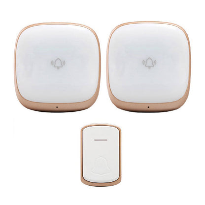 B209 Home Wireless Doorbell Colorful Light Remote Smart Calling Bell, 1 Transmitter+2 Receivers