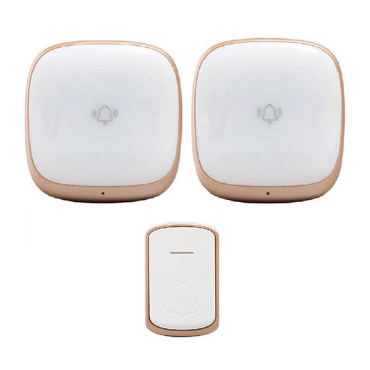 B209 Home Wireless Doorbell Colorful Light Remote Smart Calling Bell, 1 Transmitter+2 Receivers