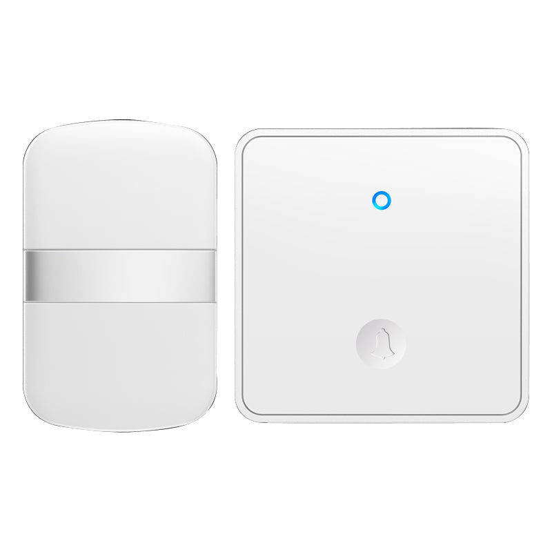 CACAZI FA96 Self-powered Wireless Doorbell No Battery Required Ring Chime (Type 86 Big Button), 1 Transmitter+1 Receiver