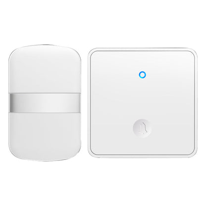 CACAZI FA96 Self-powered Wireless Doorbell No Battery Required Ring Chime (Type 86 Big Button), 1 Transmitter+1 Receiver