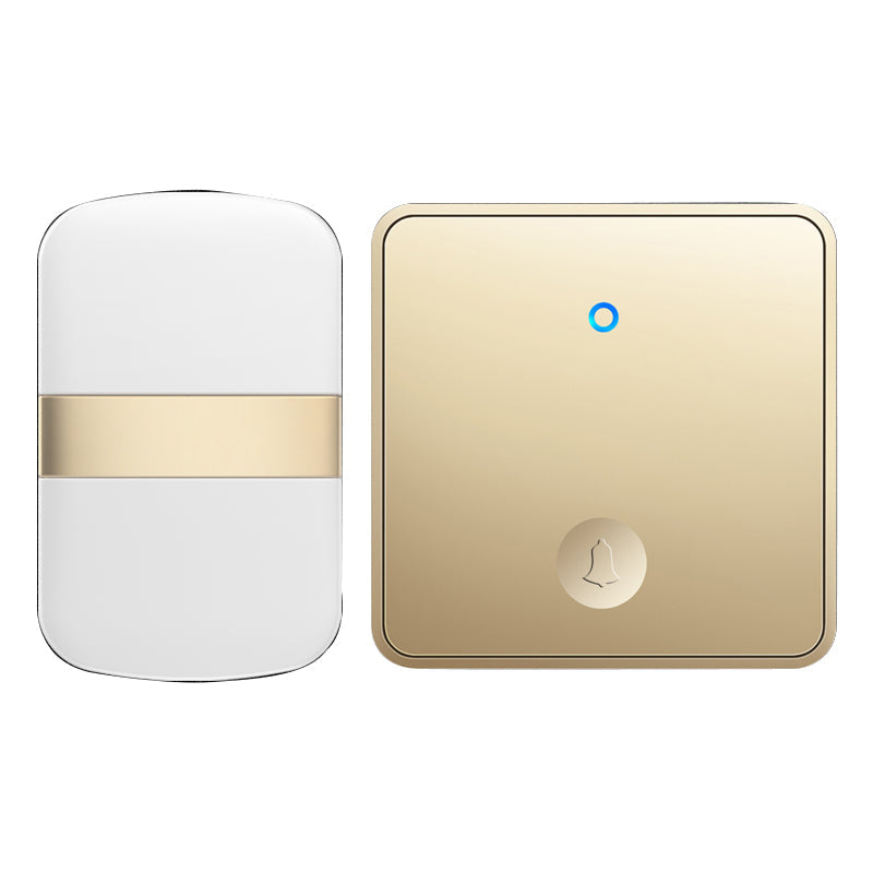 CACAZI FA96 Self-powered Wireless Doorbell No Battery Required Ring Chime (Type 86 Big Button), 1 Transmitter+1 Receiver