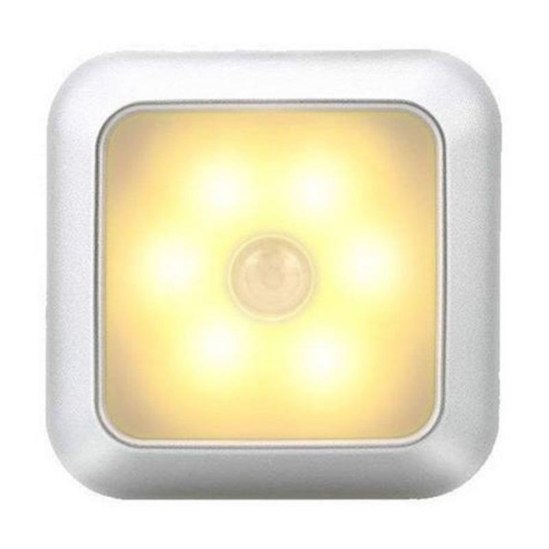 Square Human Infrared Sensor Light Smart Home Wardrobe Aisle Light Control Lamp Creative Night Light