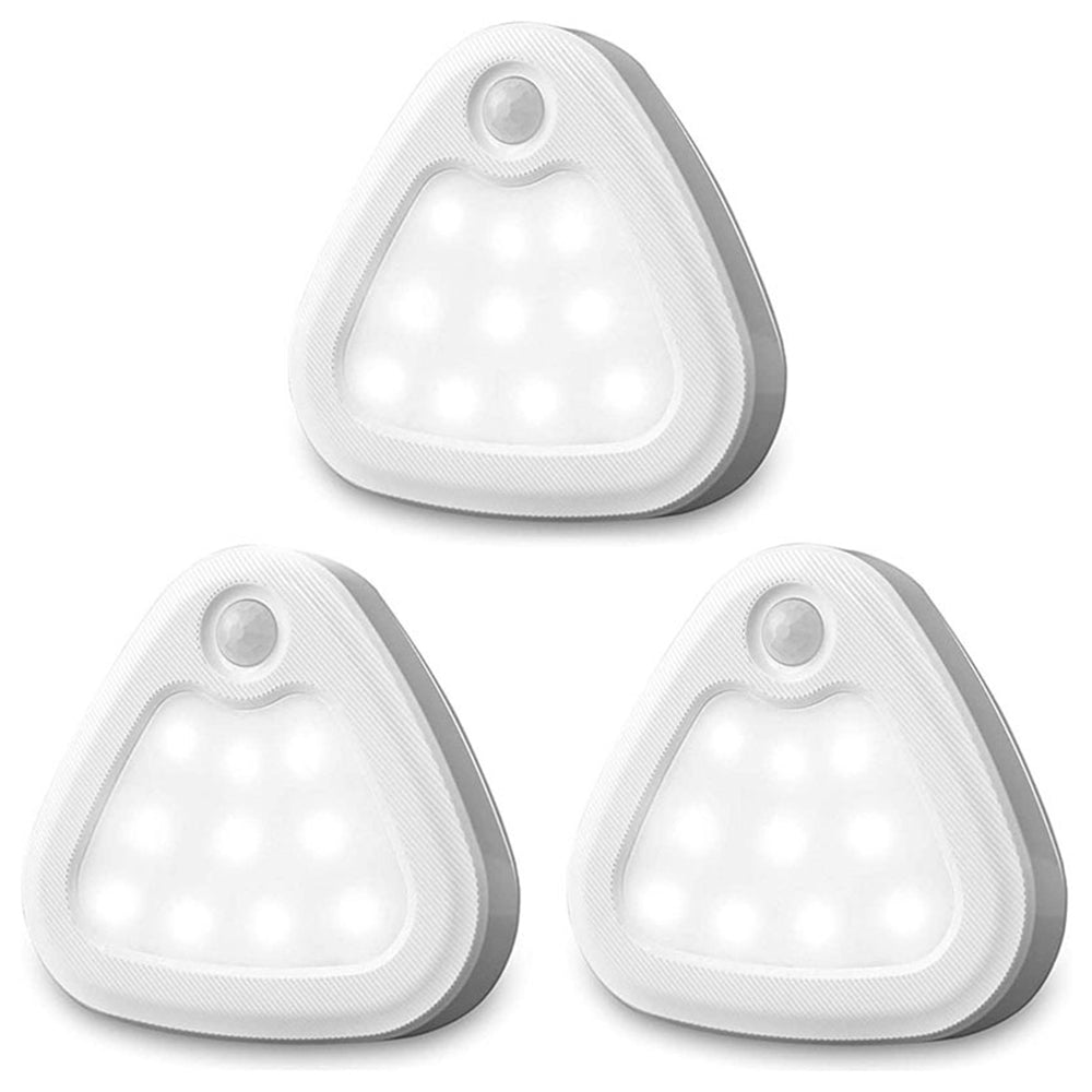 3Pcs / Set Triangle Motion Sensor Light Simple Smart Home Fashion Bedside Lamp Creative Magnetic Sensor LED Night Light