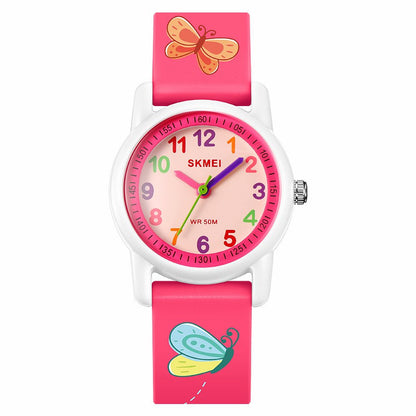 SKMEI 2157 Fashion Sports Waterproof Children Watch Cartoon Student Quartz Watch