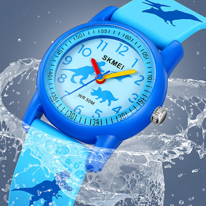 SKMEI 2157 Fashion Sports Waterproof Children Watch Cartoon Student Quartz Watch