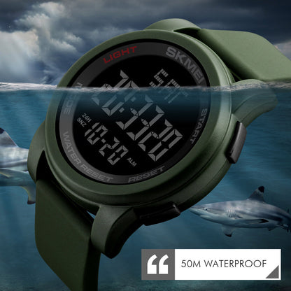 SKMEI 1257 Outdoor Multifunction Electronic Watch 50m Waterproof Sports Watch