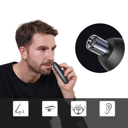 GT-2220A Electric Nose Hair Trimmer USB Rechargeable Nose Hair Beard Eyebrow Shaver