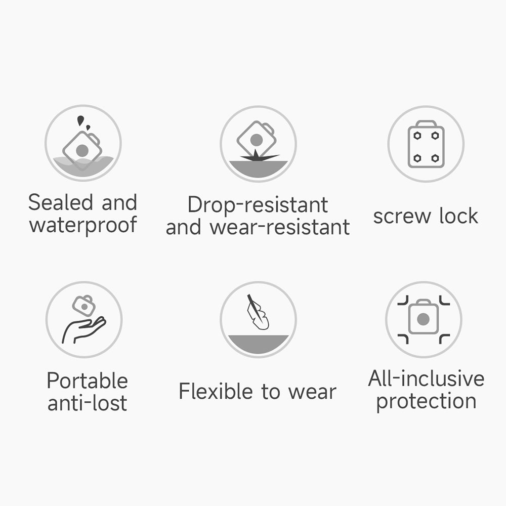 Soft TPU Case for AirTag Bluetooth Tracker Protective Anti-Scratch IP67 Waterproof Cover