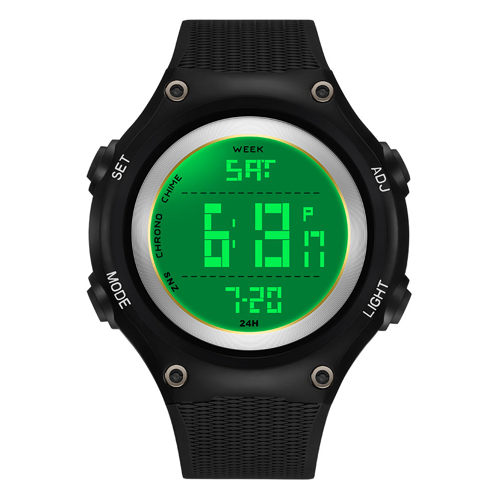 SANDA 2141 Youth Student Outdoor Sports Electronic Watch 50m Water Resistant Night Light Display Watch