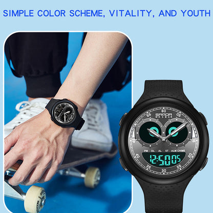 SANDA 6118 Luminous Watch Analog Digital Outdoor Sports Waterproof Electronic Wrist Watch