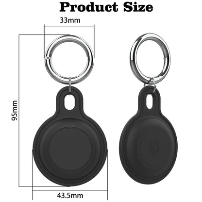 Silicone Case for Apple AirTag Bluetooth Tracker Keychain Holder Sleeve Waterproof Cover with Buckle