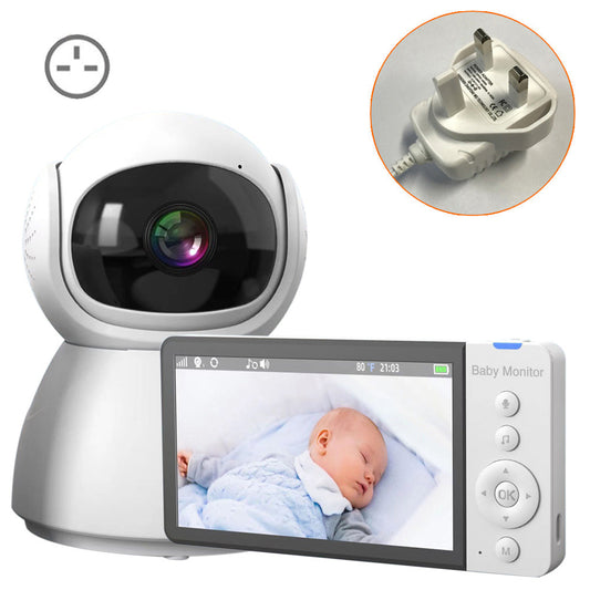 ABM700 5-inch Baby Monitor 1080P Camera Monitor Transmitter + Receiver Set Support Two-Way Voice