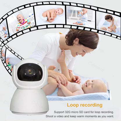 ABM700 5-inch Baby Monitor 1080P Camera Monitor Transmitter + Receiver Set Support Two-Way Voice