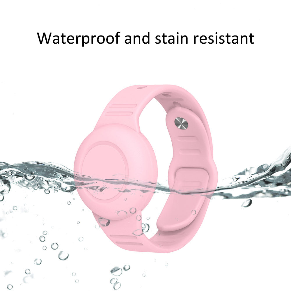 Waterproof Silicone Case for Apple AirTag Tracker Bracelet for Kids Bluetooth Finder Wristband Full Case Cover