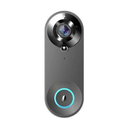 W3 FHD WiFi Video Doorbell 1080P Two Way Audio PIR Motion Detection Tuya App Wireless Door Viewer, Black