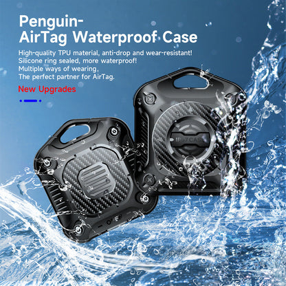 IP67 Waterproof TPU + PC Case for AirTag Bluetooth Tracker Anti-scratch Locator Cover