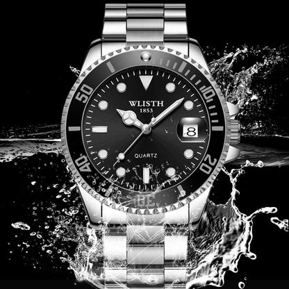 WLISTH 6057 Luminous Watch Daily Life Waterproof Bracelet Wrist Watch Band with Calendar Display Function