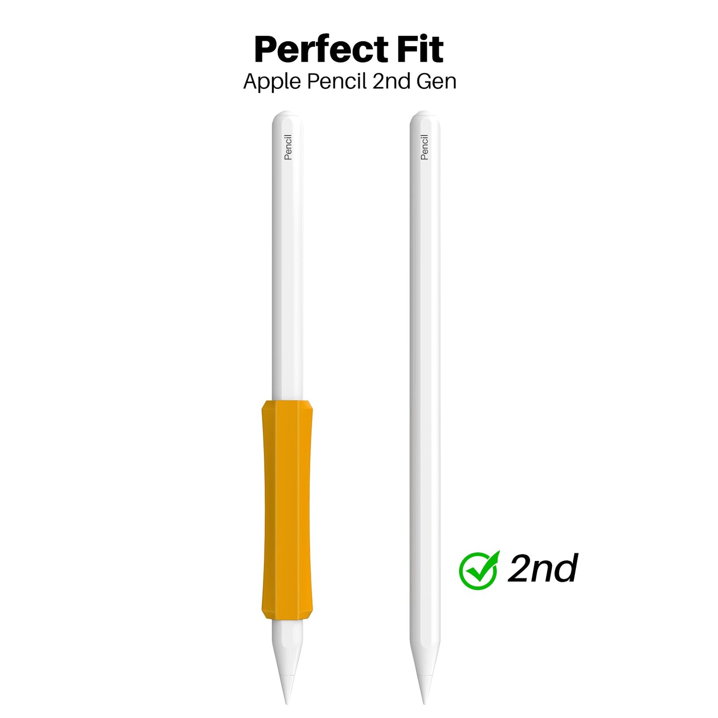 AHASTYLE LC03 3Pcs / Pack Soft Silicone Grip Holder for Apple Pencil 1st / 2nd Generation Stylus Pencil Non-Slip Protective Cover