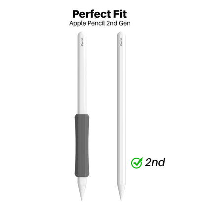 AHASTYLE LC03 3Pcs / Pack Soft Silicone Grip Holder for Apple Pencil 1st / 2nd Generation Stylus Pencil Non-Slip Protective Cover