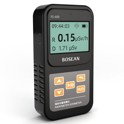 BOSEAN FS-600 Nuclear Radiation Detector Geiger Counter X-ray Beta Gamma Tester GM Counter Dose Rate Real-time Dosimeter